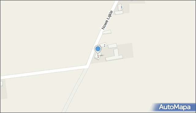 Nowe Łąkie, Nowe Łąkie, 1, mapa Nowe Łąkie