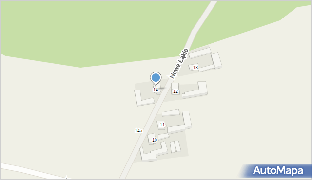 Nowe Łąkie, Nowe Łąkie, 14, mapa Nowe Łąkie