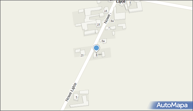 Nowe Łąkie, Nowe Łąkie, 6, mapa Nowe Łąkie
