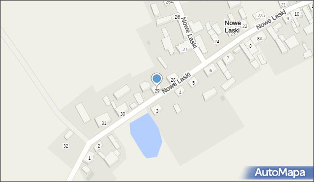 Nowe Laski, Nowe Laski, 29, mapa Nowe Laski