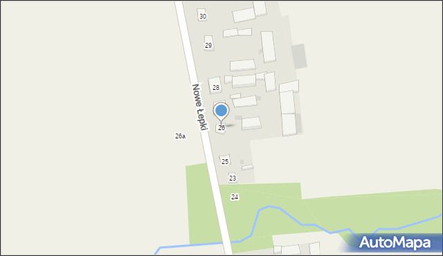 Nowe Łepki, Nowe Łepki, 26, mapa Nowe Łepki