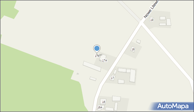Nowe Litewniki, Nowe Litewniki, 17b, mapa Nowe Litewniki