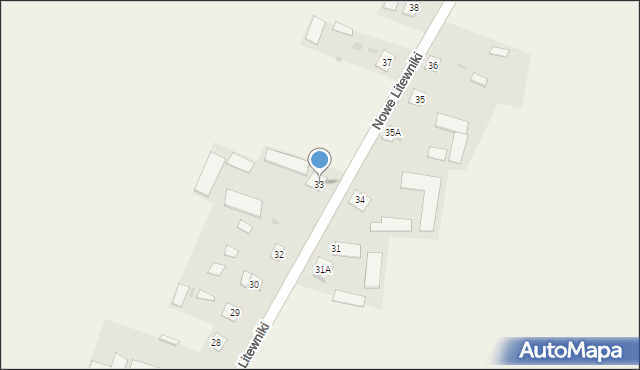 Nowe Litewniki, Nowe Litewniki, 33, mapa Nowe Litewniki