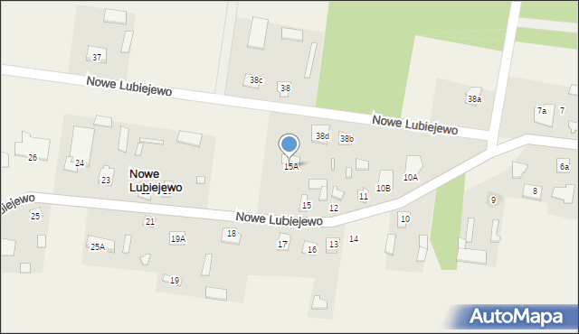 Nowe Lubiejewo, Nowe Lubiejewo, 15A, mapa Nowe Lubiejewo