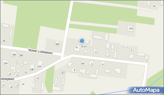 Nowe Lubiejewo, Nowe Lubiejewo, 7, mapa Nowe Lubiejewo