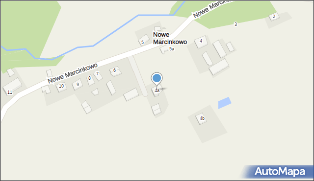 Nowe Marcinkowo, Nowe Marcinkowo, 4d, mapa Nowe Marcinkowo