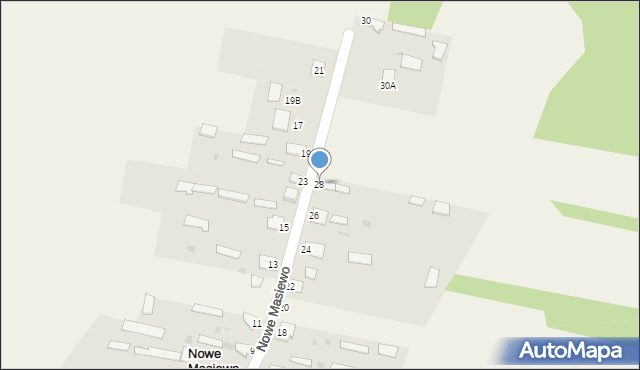 Nowe Masiewo, Nowe Masiewo, 28, mapa Nowe Masiewo