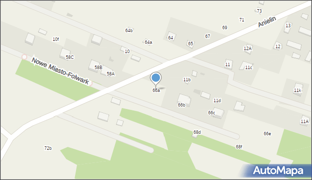 Nowe Miasto-Folwark, Nowe Miasto-Folwark, 66a, mapa Nowe Miasto-Folwark