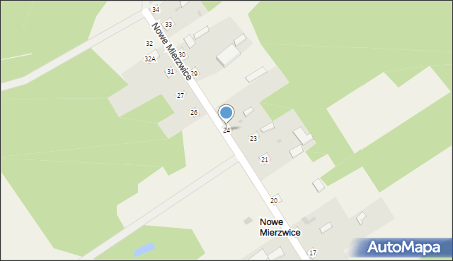 Nowe Mierzwice, Nowe Mierzwice, 24, mapa Nowe Mierzwice