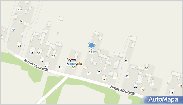 Nowe Moczydła, Nowe Moczydła, 29a, mapa Nowe Moczydła