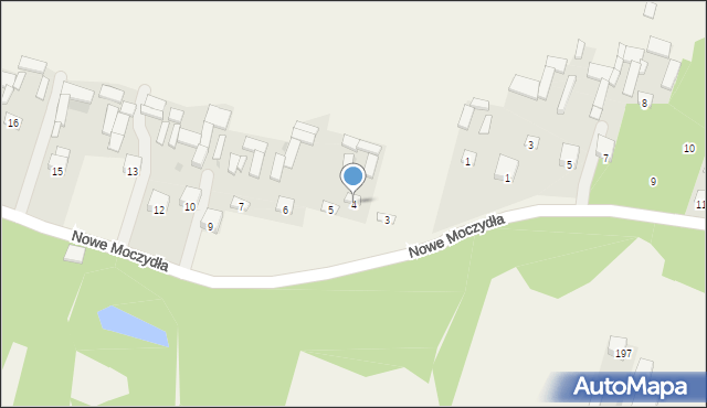 Nowe Moczydła, Nowe Moczydła, 4, mapa Nowe Moczydła