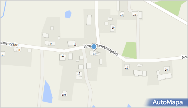 Nowe Monasterzysko, Nowe Monasterzysko, 13, mapa Nowe Monasterzysko