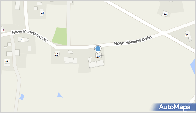 Nowe Monasterzysko, Nowe Monasterzysko, 20, mapa Nowe Monasterzysko