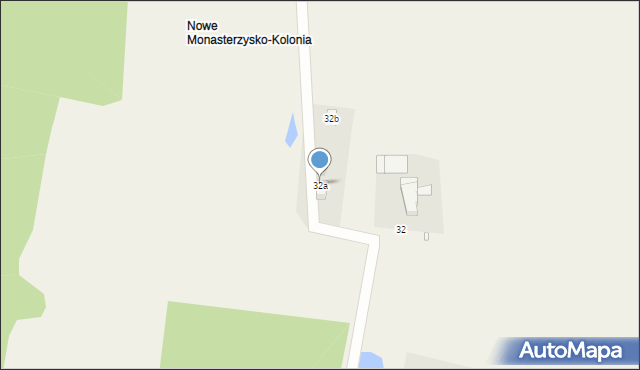 Nowe Monasterzysko, Nowe Monasterzysko, 32a, mapa Nowe Monasterzysko