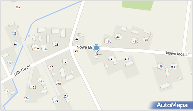 Nowe Mostki, Nowe Mostki, 46, mapa Nowe Mostki