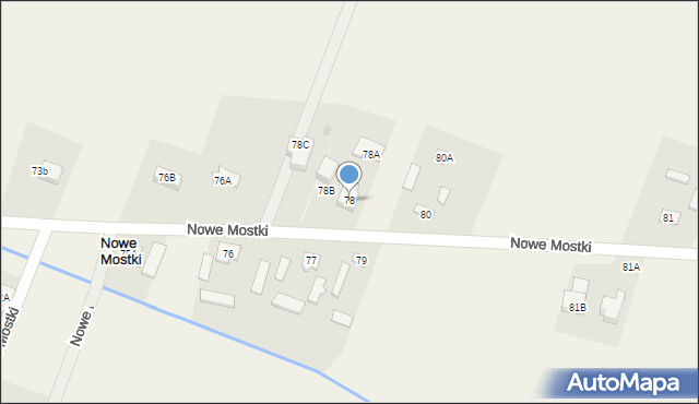 Nowe Mostki, Nowe Mostki, 78, mapa Nowe Mostki