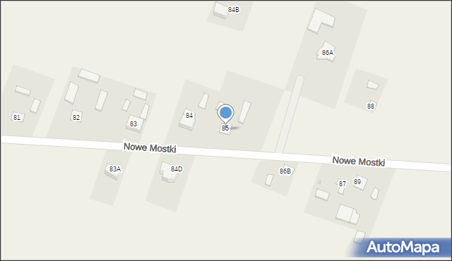 Nowe Mostki, Nowe Mostki, 86, mapa Nowe Mostki