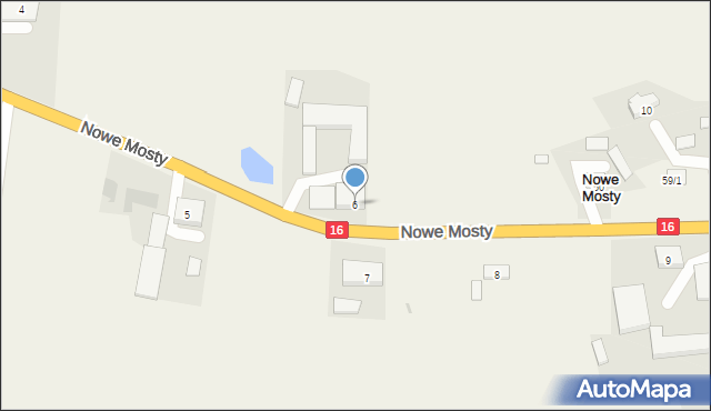 Nowe Mosty, Nowe Mosty, 6, mapa Nowe Mosty