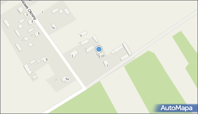 Nowe Okniny, Nowe Okniny, 2, mapa Nowe Okniny