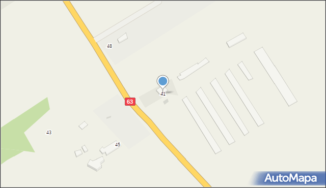 Nowe Okniny, Nowe Okniny, 41, mapa Nowe Okniny