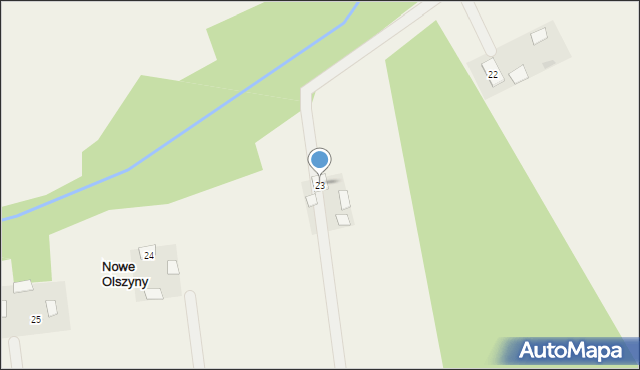 Nowe Olszyny, Nowe Olszyny, 23, mapa Nowe Olszyny