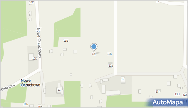 Nowe Orzechowo, Nowe Orzechowo, 12j, mapa Nowe Orzechowo