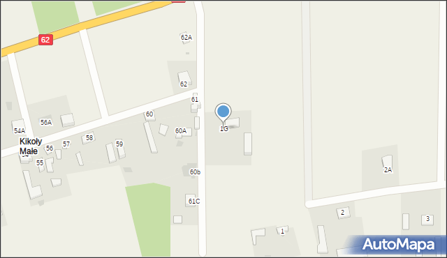 Nowe Orzechowo, Nowe Orzechowo, 1G, mapa Nowe Orzechowo