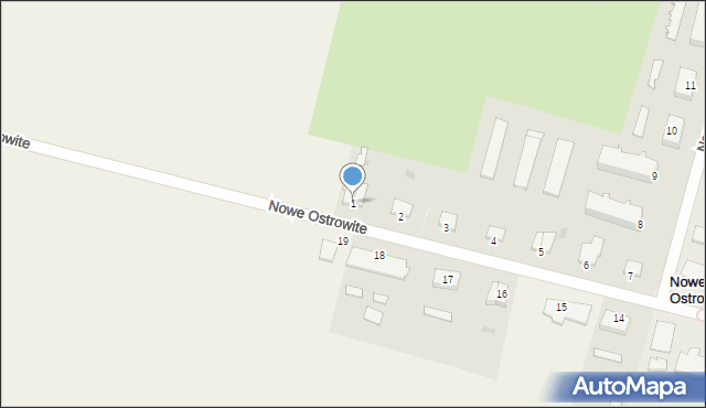 Nowe Ostrowite, Nowe Ostrowite, 1, mapa Nowe Ostrowite