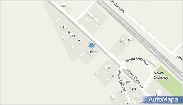 Nowe Ostrowy, Nowe Ostrowy, 86, mapa Nowe Ostrowy