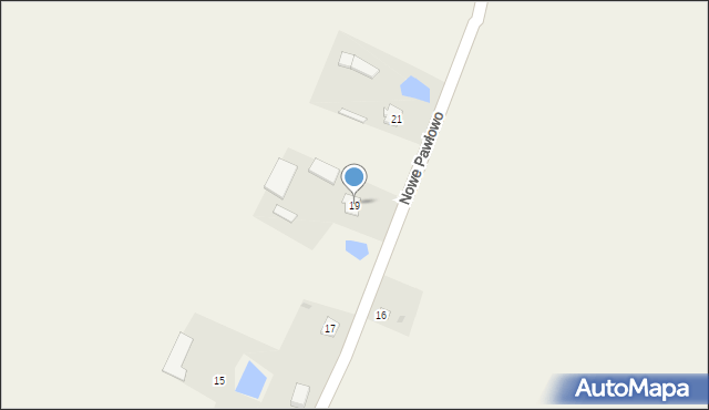 Nowe Pawłowo, Nowe Pawłowo, 19, mapa Nowe Pawłowo