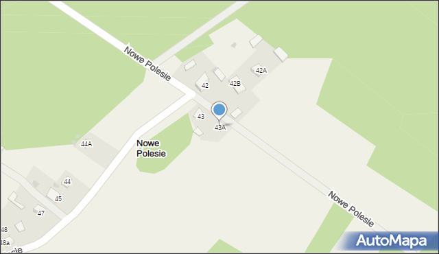 Nowe Polesie, Nowe Polesie, 43A, mapa Nowe Polesie