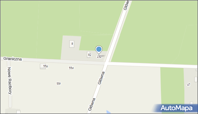 Nowe Racibory, Nowe Racibory, 132, mapa Nowe Racibory