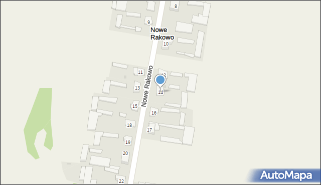 Nowe Rakowo, Nowe Rakowo, 14, mapa Nowe Rakowo