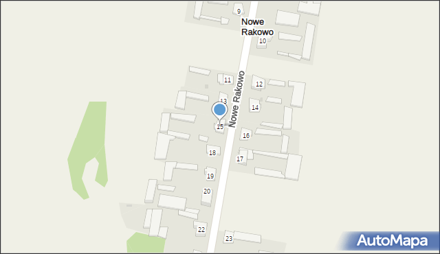 Nowe Rakowo, Nowe Rakowo, 15, mapa Nowe Rakowo