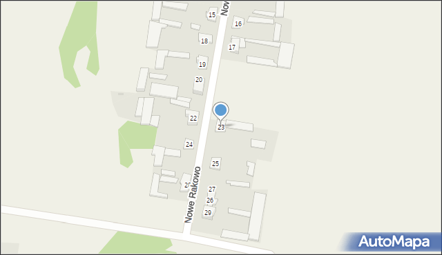 Nowe Rakowo, Nowe Rakowo, 23, mapa Nowe Rakowo