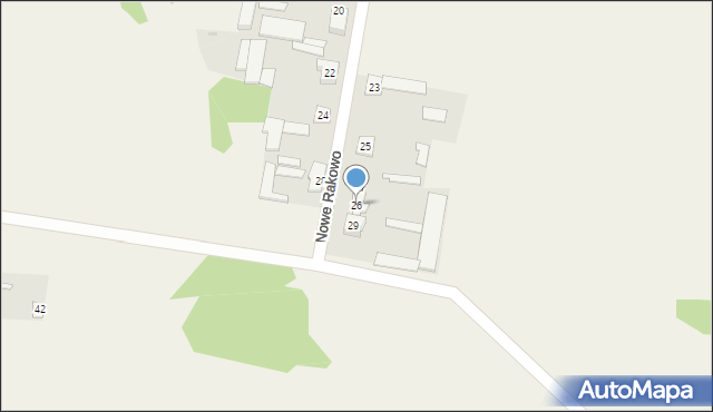 Nowe Rakowo, Nowe Rakowo, 26, mapa Nowe Rakowo