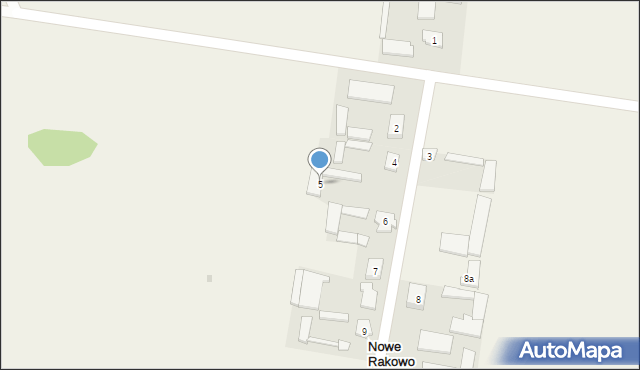 Nowe Rakowo, Nowe Rakowo, 5, mapa Nowe Rakowo