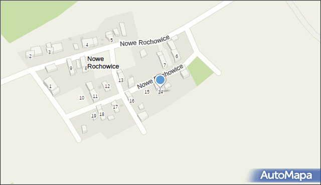 Nowe Rochowice, Nowe Rochowice, 14, mapa Nowe Rochowice