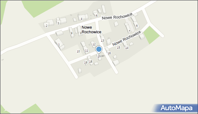 Nowe Rochowice, Nowe Rochowice, 17, mapa Nowe Rochowice