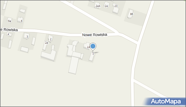 Nowe Rowiska, Nowe Rowiska, 1, mapa Nowe Rowiska
