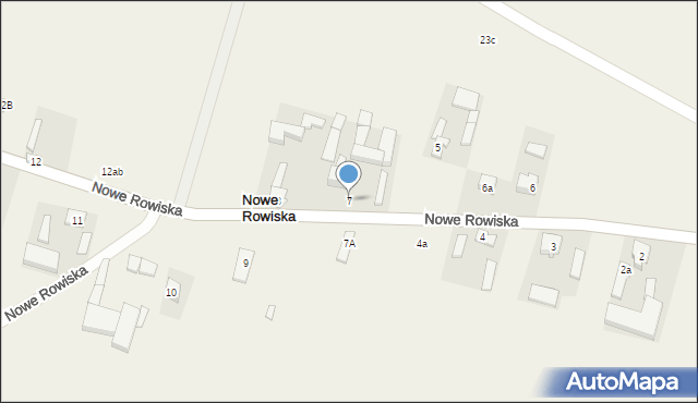 Nowe Rowiska, Nowe Rowiska, 7, mapa Nowe Rowiska