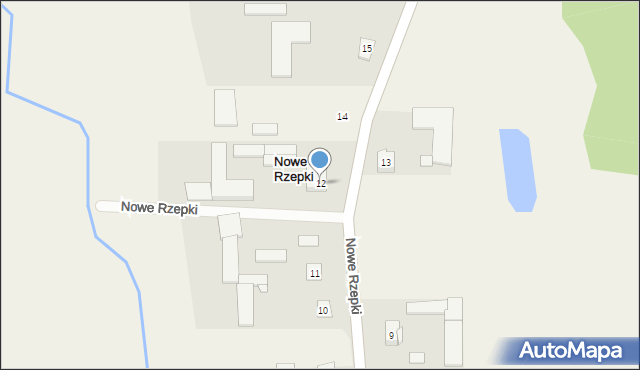 Nowe Rzepki, Nowe Rzepki, 12, mapa Nowe Rzepki