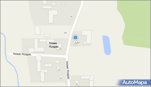 Nowe Rzepki, Nowe Rzepki, 13, mapa Nowe Rzepki