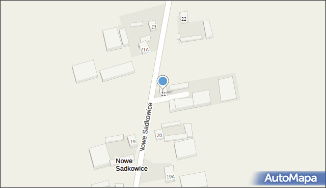 Nowe Sadkowice, Nowe Sadkowice, 21, mapa Nowe Sadkowice