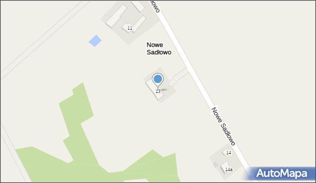 Nowe Sadłowo, Nowe Sadłowo, 13, mapa Nowe Sadłowo