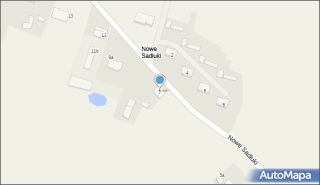 Nowe Sadłuki, Nowe Sadłuki, 7, mapa Nowe Sadłuki