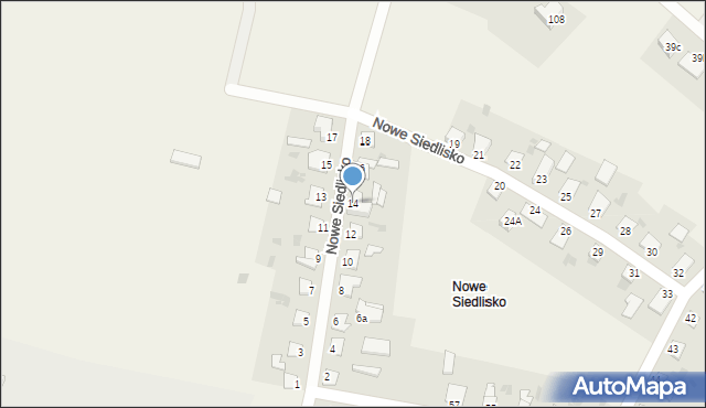 Nowe Siedlisko, Nowe Siedlisko, 14, mapa Nowe Siedlisko