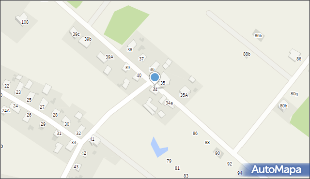 Nowe Siedlisko, Nowe Siedlisko, 34, mapa Nowe Siedlisko