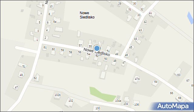 Nowe Siedlisko, Nowe Siedlisko, 52, mapa Nowe Siedlisko
