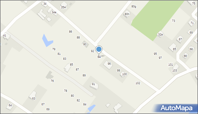 Nowe Siedlisko, Nowe Siedlisko, 94, mapa Nowe Siedlisko